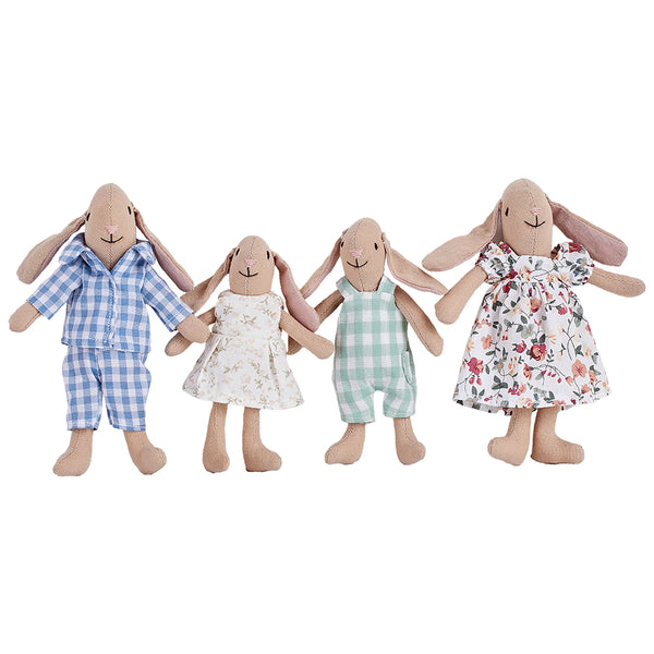 Hand Made Bunny Family Dolls