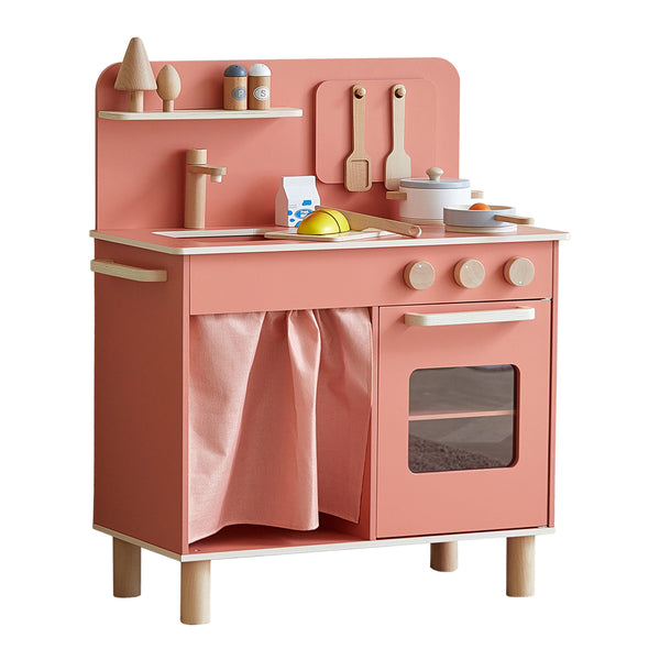 Minimalist Kitchen- Coral Pink